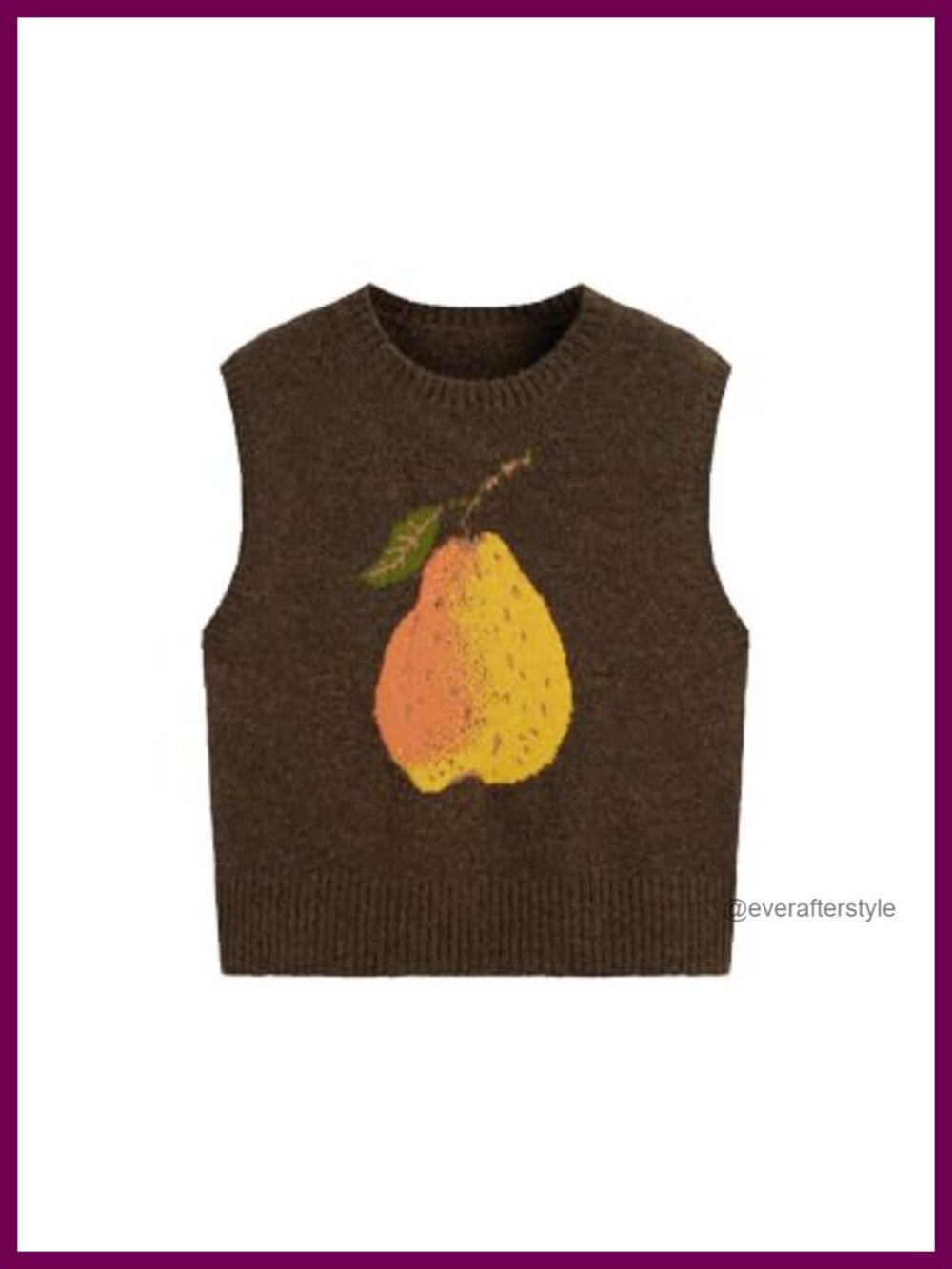 Sleeveless Knit Sweater Vest Scoop Neck Pullover Casual Layering Top